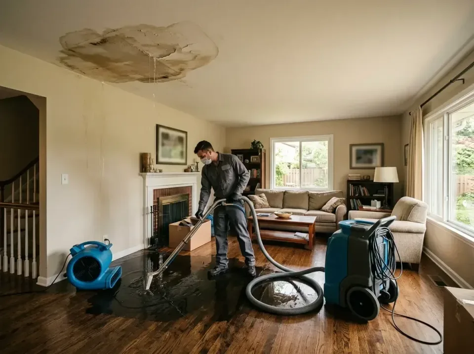 attic-pipe-burst-ceiling-drip-008 — frequently asked questions, Water Damage Restoration & Carpet Care in Trenton, OH